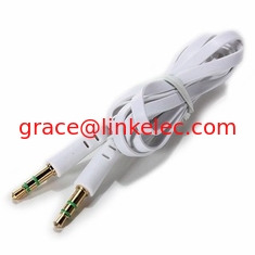China Gold plated 3.5mm Flat Audio cable,3.5mm Headphone Plug proveedor
