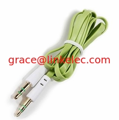 China Colorful Flat audio cable AUX 3.5mm Jack to Jack CABLE proveedor