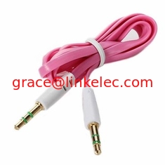 China AUX 3.5mm Stereo cable Flat cable Style proveedor