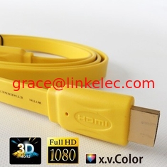 China High quality flat Blu-ray 3D DVD, HDTV 1.4V HDMI cable with different colors proveedor