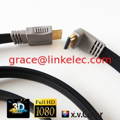 China Black High Speed 90 Degree (Right Angle) Flat HDMI Cable with Ethernet (6 FT) proveedor