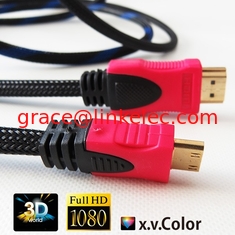 China 1.4V Round hdmi to mini cable with Nylon braid and Ethernet 3D TV cable proveedor