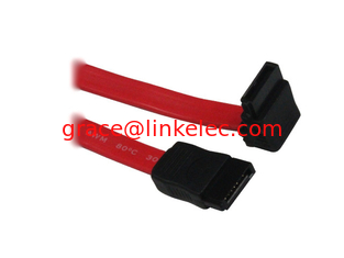 China 7pin gold plated SATA cable 90,90 degree SATA 7Pin cable,right angle sata cable proveedor