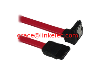 China SATA 7P to 7P cable with single latch,angle sata cable ,sata7p 90 hard disk cable proveedor
