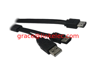 China Power over esata to esata and usb adaptor cable ,USB Plus to ESATA+USB extension cable proveedor