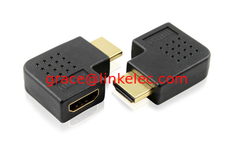 China Gold Premium Adapter,up angle hdmi male to female adapter converter proveedor