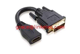 China HDMI female to DVI male short cable adapter gold plated connector proveedor
