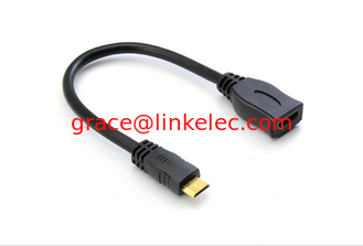 China MINI HDMI Male To HDMI Female converter adapter Extension cable for HDTV proveedor