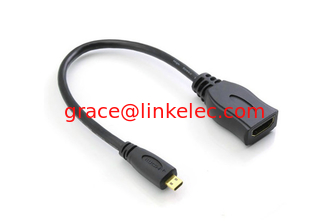 China Black 15cm Micro HDMI Male To HDMI Female Adapter Short F/M Cable proveedor