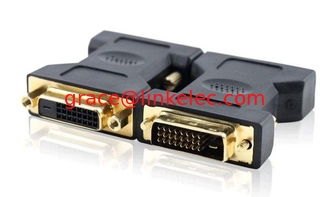 China Gold plated DVI 24+1 male to female adapter1080P PC MAC ADAPTER CONVERTER HD proveedor