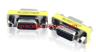 China F/F FEMALE DB15 HD VGA/SVGA KVM MINI Gender Changer Adapter proveedor