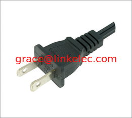 China American UL power cord/ Polarized plug/ two cores/2 prong cable NEMA1-15P proveedor