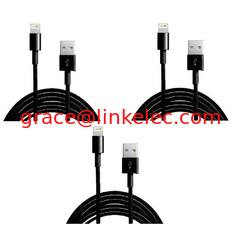 China colorful USB to 8PIN Charging and Data sync cable cord for 5 5s 5c iPod Touch 5 Black proveedor