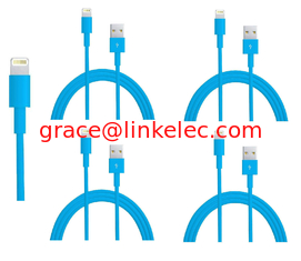 China colorful USB to 8PIN Charging and Data sync cable cord for 5 5s 5c iPod Touch 5 Blue proveedor