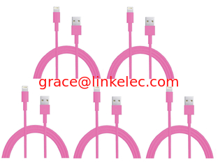 China colorful USB to 8PIN Charging and Data sync cable cord for 5 5s 5c iPod Touch 5 Pink proveedor