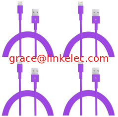 China colorful USB to 8PIN Charging and Data sync cable cord for 5 5s 5c iPod Touch 5 Purple proveedor