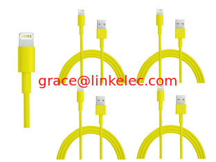China colorful USB to 8PIN Charging and Data sync cable cord for 5 5s 5c iPod Touch 5 yellow proveedor