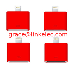 China Fashionable 30 Pin to 8 Pin Data Sync Adapter for iPhone 5 5s 5c iphone4 cable cord Red proveedor