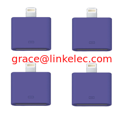 China Fashionable 30 Pin to 8 Pin Data Sync Adapter for iPhone 5 5s 5c iphone4 cable cord Purple proveedor