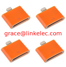 China Fashionable 30 Pin to 8 Pin Data Sync Adapter for iPhone 5 5s 5c iphone4 cable cord Orange proveedor