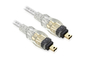 Newlinkelec Firewire IEEE1394 4 to 4 pin Cable Lead Gold Ends 3m White for DV proveedor
