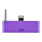 colorful 30pin to 8 Pin AUDIO ADAPTERS converter for iPhone 5 5s 5c Itouch Nano 7 Purple proveedor