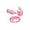 USB AC Wall Charger and Car Charger+Data Cable for Apple iPod Touch or iPhone4 4S 4G Pink proveedor