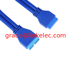 China USB3.0 main board 20pin male to female cable USB3.0 20pin Motherboard Extension Cable proveedor