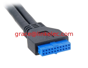 China USB3.0 main board 20pin female to female cable 0.5M proveedor