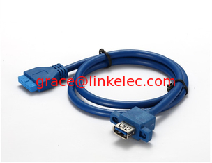 China panel mount USB 3.0 Female to 20pin female cable proveedor