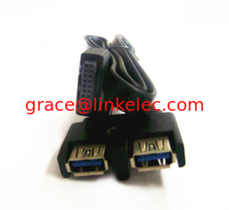 China blue usb3.0 20pin flat usb 3.0 cable proveedor