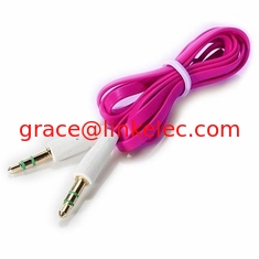 China 3.5mm stereo microphone cable 3.5mm jack audio cable 3.5mm Flat Audio cable proveedor