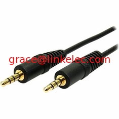 China 10Ft WHITE 3.5mm MALE to MALE AUX Audio Cable Gold Plated proveedor