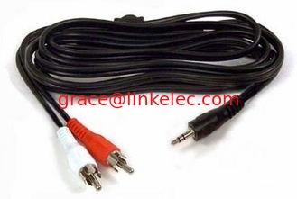 China 3.5mm to 2rca av audio cable 6FT proveedor