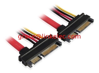 China 7+15Pin male to male SATA Computer cable,SATA 7PIN+15PIN Cable cheap price proveedor