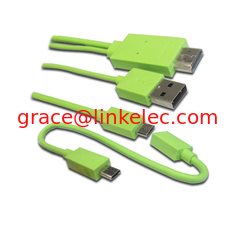 China High Quality MHL Cable For for samsung phone with 5 pin/11pin for S4 proveedor