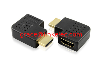 China HDMI M To HDMI F left Angle Adapter for HDTV,blu-ray,DVD 1080P proveedor