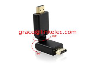 China 360 Degree Rotary HDMI Male to male Connector Adapter converter proveedor