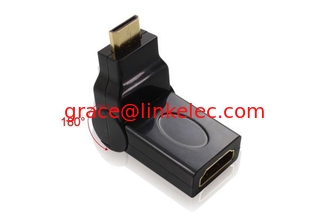 China 180 Degree Rotation Swivel MINI HDMI Male to HDMI Female M/F Adapter Converter proveedor