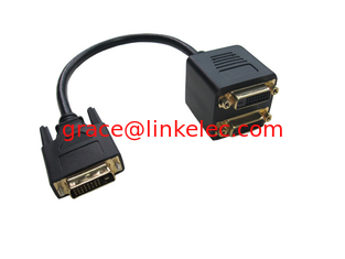 China DVI M to 2 X DVI F splitter cable Y cable adapter,DVI(24+1) Adapter proveedor
