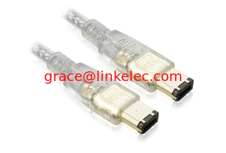 China High speed Firewire IEEE 1394 6 pin to 6 pin Cable 1m Lead proveedor