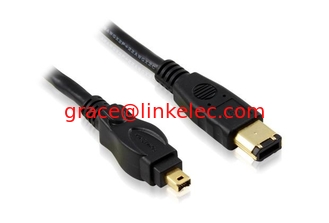 China Firewire IEEE 1394 4 Pin to 6 Pin Cable DV-OUT Camcorder Lead 1m proveedor