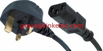 China Power Cord UK Plug to IEC Cable (kettle style lead) C13 5m Power cord cable proveedor