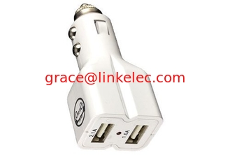 China CoverBot DUAL USB 3.1A 15w High Output Car Charger WHITE with Heavy Duty Socket Connector proveedor