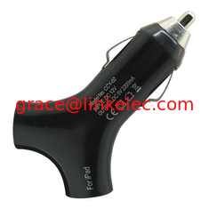 China Y shape style Dual USB 2port Car Charger Adapter for The New iPad 3 2 iPhone 5 Black proveedor
