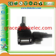 China micro angled usb otg cable proveedor
