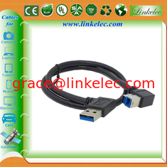 China USB 3.0 Right Angle A to B Cable ,USB3.0 printer cable proveedor