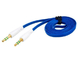 1.0 m 3.5 mm Port Audio Flat Extension Cable (Blue) proveedor