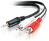 High quality dc3.5 to 2rca cable(3.5mm male stereo jack to 2 male rca plugs cable ) proveedor