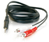 3.5mm to 2rca av audio cable 6FT proveedor